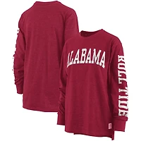 Pressbox Alabama Tide Two-Hit Canyon Long Sleeve T-Shirt
