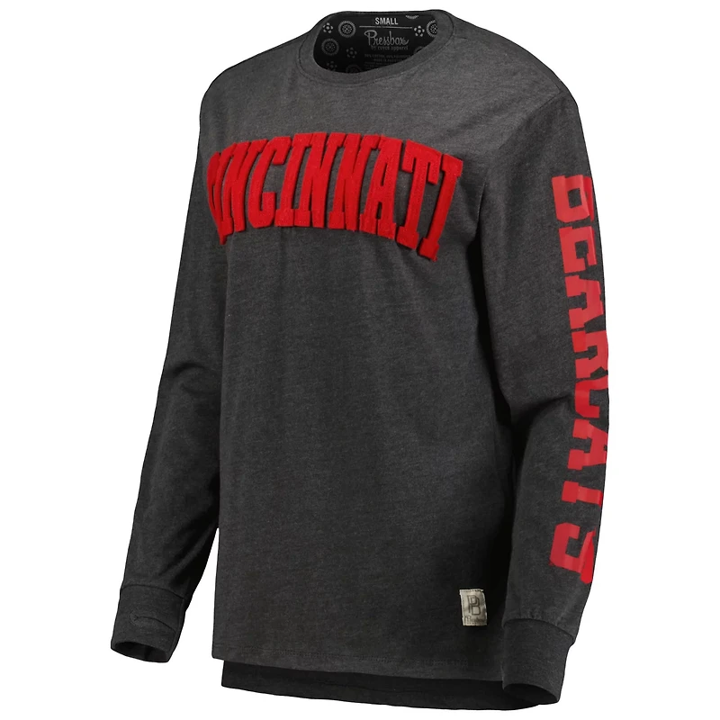 Pressbox Cincinnati Bearcats Two-Hit Canyon Long Sleeve T-Shirt