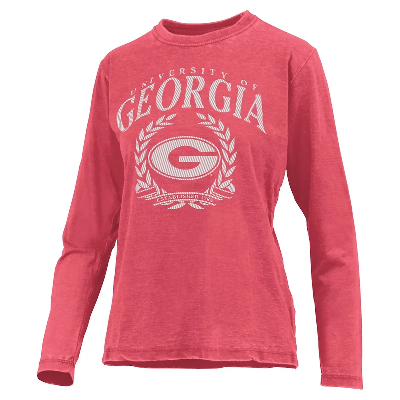 Pressbox Georgia Bulldogs Chandler Olive Leaf Arch Long Sleeve T-Shirt