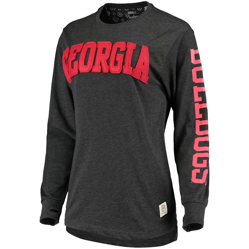 Pressbox Georgia Bulldogs Two-Hit Canyon Long Sleeve T-Shirt