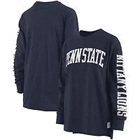 Pressbox Heathered Penn State Nittany Lions Two-Hit Canyon Long Sleeve T-Shirt