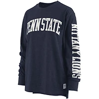 Pressbox Heathered Penn State Nittany Lions Two-Hit Canyon Long Sleeve T-Shirt