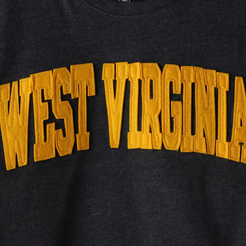 Pressbox Heathered West Virginia Mountaineers Two-Hit Canyon Long Sleeve T-Shirt