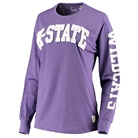 Pressbox Kansas State Wildcats Two-Hit Canyon Long Sleeve T-Shirt