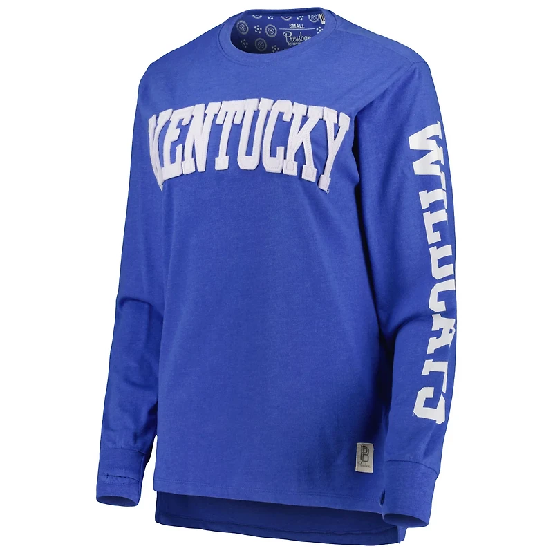 Pressbox Kentucky Wildcats Two-Hit Canyon Long Sleeve T-Shirt