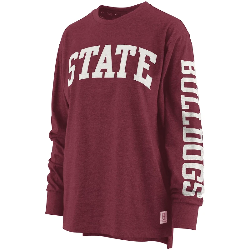 Pressbox Mississippi State Bulldogs Two-Hit Canyon Long Sleeve T-Shirt
