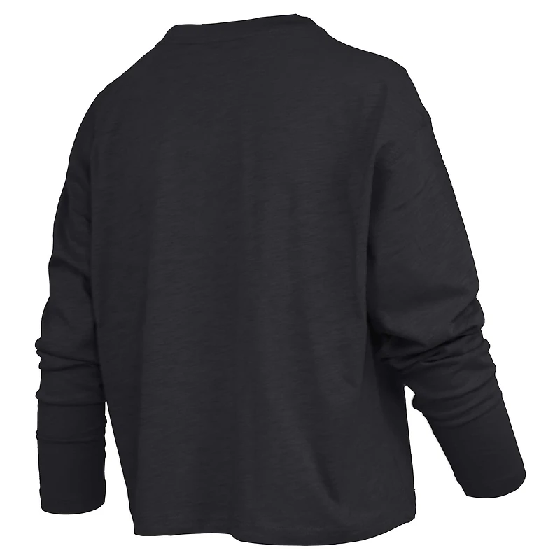 Pressbox Ohio State Buckeyes Motley Boxy Waist-Length Long Sleeve T-Shirt