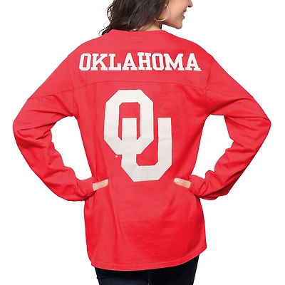 Pressbox Oklahoma Sooners The Big Shirt Oversized Long Sleeve T-Shirt