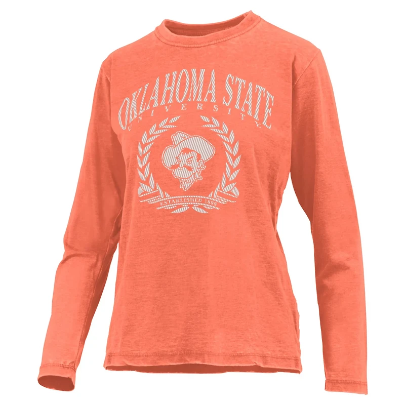 Pressbox Oklahoma State Cowboys Chandler Olive Leaf Arch Long Sleeve T-Shirt