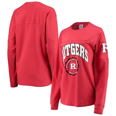 Pressbox Rutgers Knights Edith Long Sleeve T-Shirt