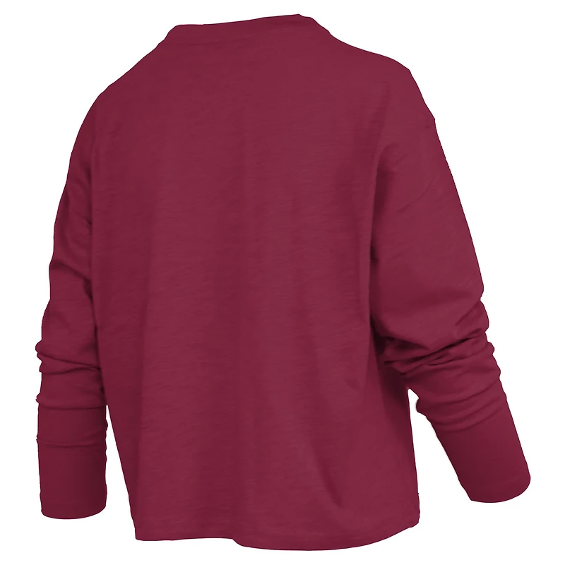Pressbox South Carolina Gamecocks Motley Boxy Waist-Length Long Sleeve T-Shirt