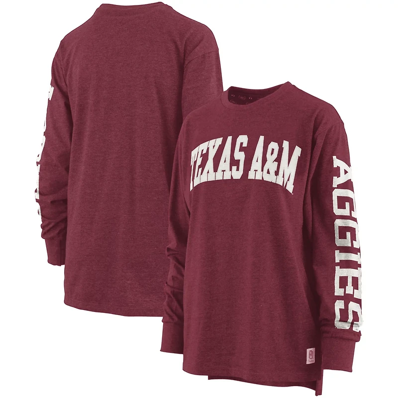 Pressbox Texas AM Aggies Two-Hit Canyon Long Sleeve T-Shirt
