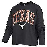 Pressbox Texas Longhorns Motley Boxy Waist-Length Long Sleeve T-Shirt