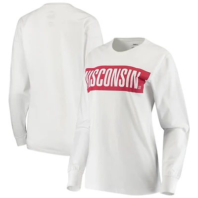 Pressbox Wisconsin Badgers Big Block out Long Sleeve T-Shirt