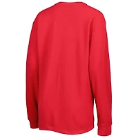 Pressbox Wisconsin Badgers Surf Plus Southlawn Waffle-Knit Thermal Tri-Blend Long Sleeve T-Shirt