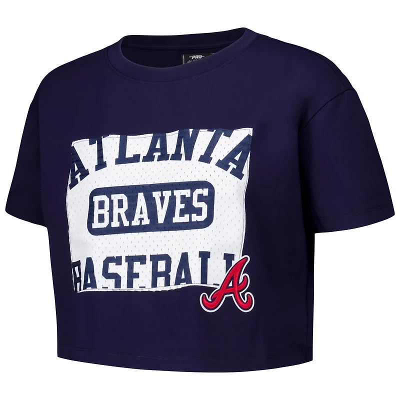 Pro Standard Atlanta Braves Made To Play Boxy Cropped T-Shirt