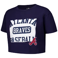 Pro Standard Atlanta Braves Made To Play Boxy Cropped T-Shirt