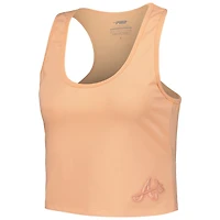 Pro Standard Atlanta Braves Neutral Fitted Racerback Tank Top