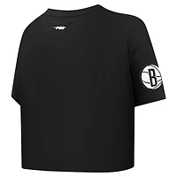 Pro Standard Brooklyn Nets Jewels Boxy Cropped T-Shirt