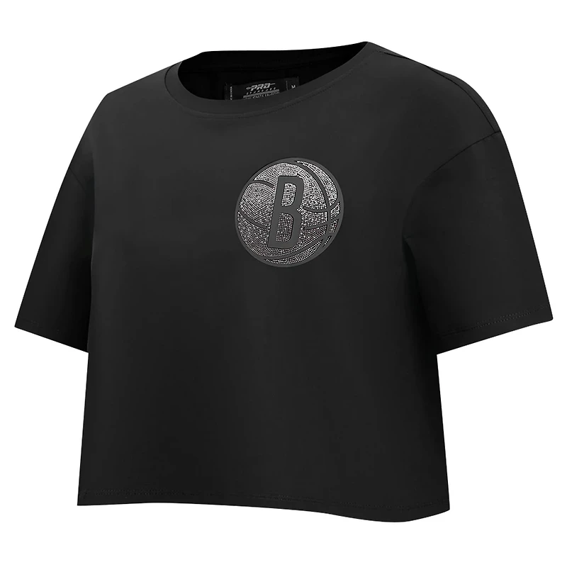 Pro Standard Brooklyn Nets Jewels Boxy Cropped T-Shirt