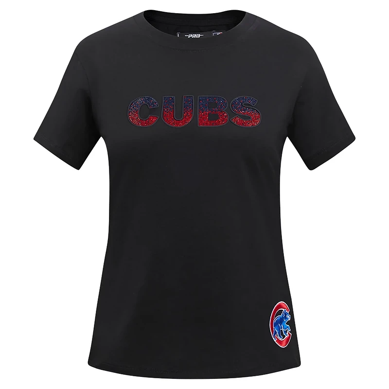 Pro Standard Chicago Cubs Rhinestone Slim Fit T-Shirt