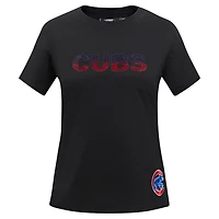 Pro Standard Chicago Cubs Rhinestone Slim Fit T-Shirt