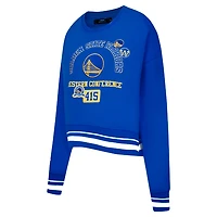 Pro Standard Golden State Warriors Area Code Cropped Pullover Sweatshirt