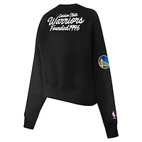 Pro Standard Golden State Warriors Paint The City Cropped Pullover Sweatshirt
