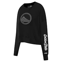 Pro Standard Golden State Warriors Paint The City Cropped Pullover Sweatshirt