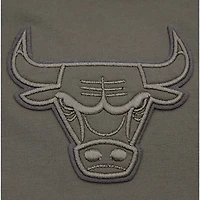 Pro Standard Gray Chicago Bulls Neutrals Short Sleeve Pullover Hoodie