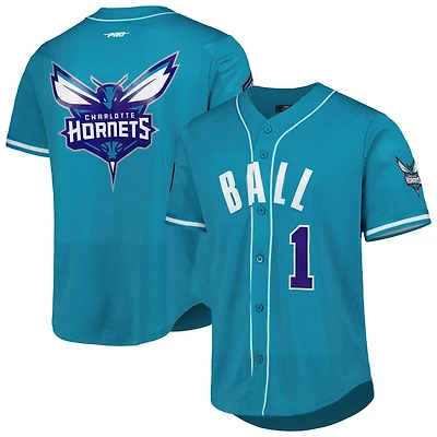 Pro Standard LaMelo Ball Charlotte Hornets Capsule Player Baseball Button-Up Shirt