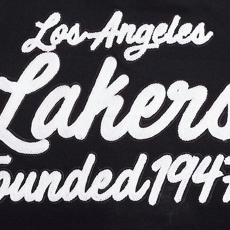 Pro Standard Los Angeles Lakers Paint The City Cropped Pullover Sweatshirt