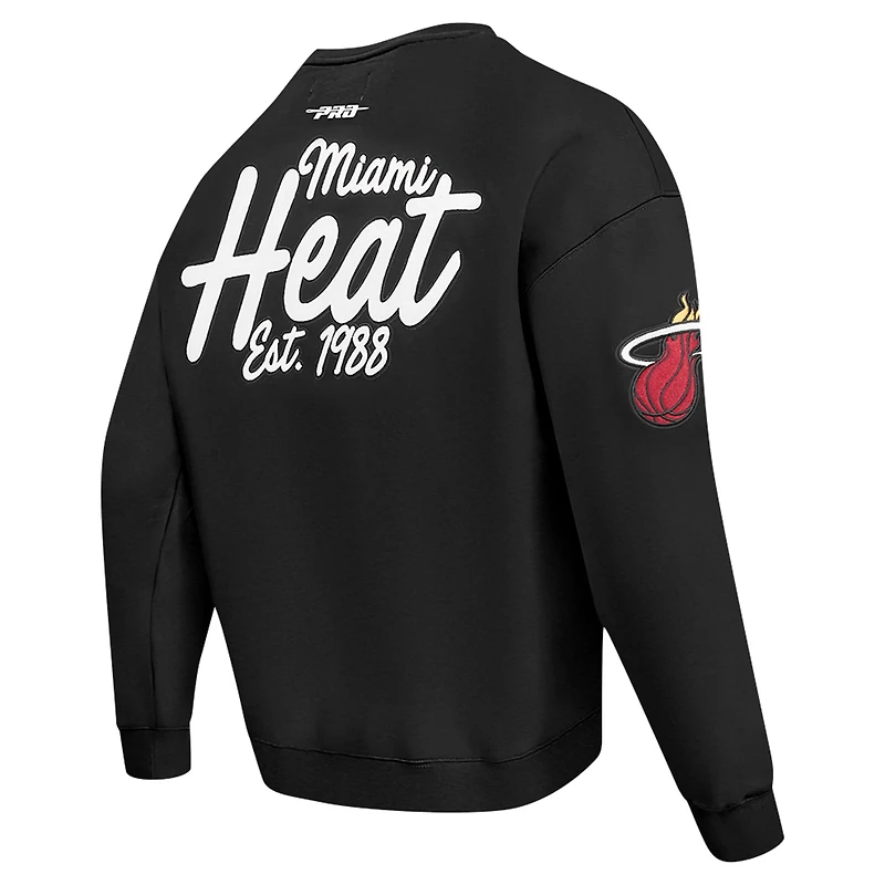 Pro Standard Miami Heat Paint the City Drop Shoulder Sweatshirt