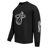 Pro Standard Miami Heat Paint the City Drop Shoulder Sweatshirt