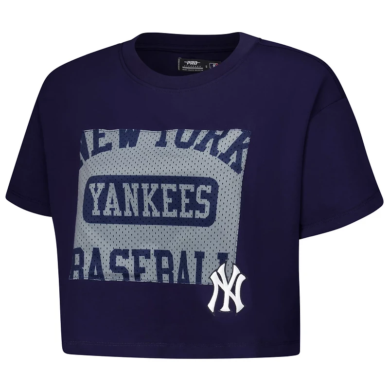 Pro Standard New York Yankees Made To Play Boxy Cropped T-Shirt