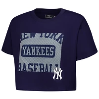 Pro Standard New York Yankees Made To Play Boxy Cropped T-Shirt
