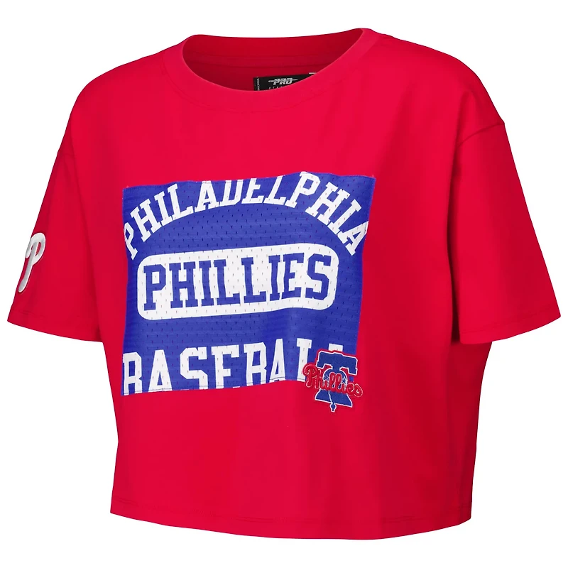 Pro Standard Philadelphia Phillies Made To Play Boxy Cropped T-Shirt