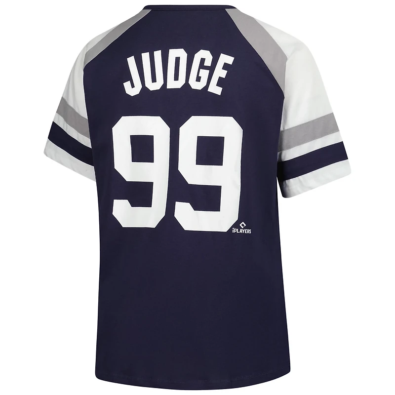 Profile Aaron Judge New York Yankees Plus Name  Number Raglan T-Shirt