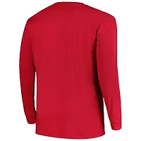 Profile Arkansas Razorbacks Big  Tall Two-Hit Graphic Long Sleeve T-Shirt