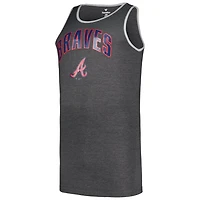 Profile Atlanta Braves Big  Tall Arch Over Logo Tank Top