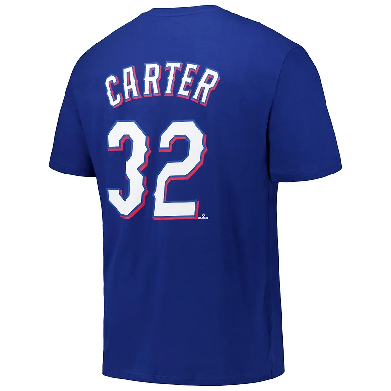 Profile Evan Carter Texas Rangers Big  Tall Name Number T-Shirt