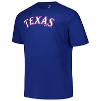 Profile Evan Carter Texas Rangers Big  Tall Name Number T-Shirt