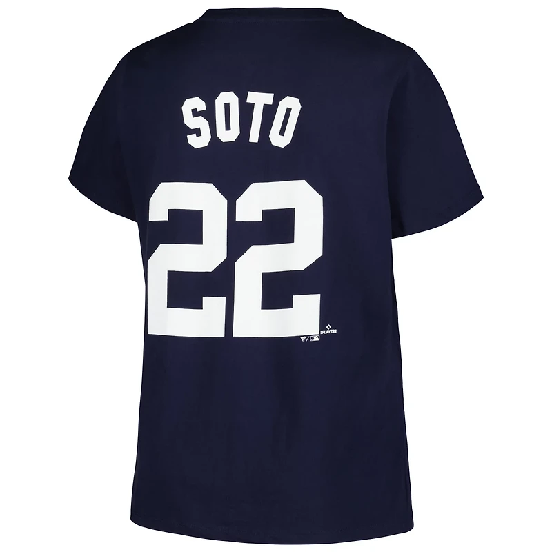 Profile Juan Soto New York Yankees Plus Player Name  Number T-Shirt