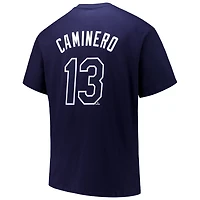Profile Junior Caminero Tampa Bay Rays Big  Tall Name Number T-Shirt