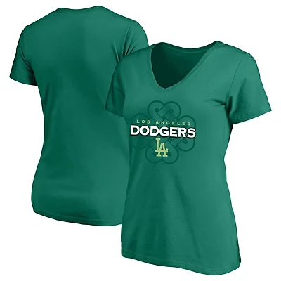 Profile Kelly Los Angeles Dodgers Plus Celtic V-Neck T-Shirt