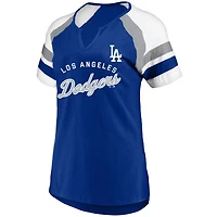 Profile Los Angeles Dodgers Arched Notch Neck T-Shirt