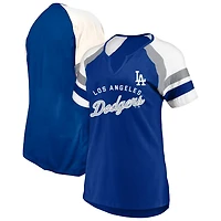 Profile Los Angeles Dodgers Arched Notch Neck T-Shirt