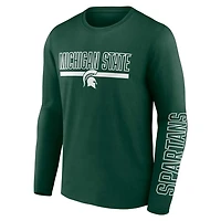 Profile Michigan State Spartans Big  Tall Two-Hit Graphic Long Sleeve T-Shirt
