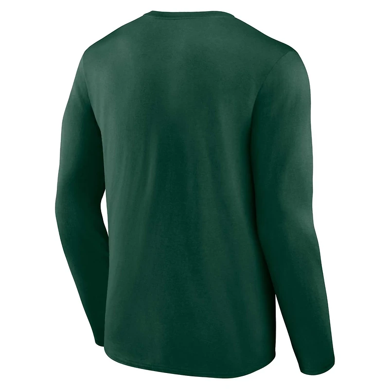 Profile Michigan State Spartans Big  Tall Two-Hit Graphic Long Sleeve T-Shirt