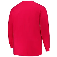 Profile Minnesota Twins Big  Tall Two-Hit Long Sleeve T-Shirt